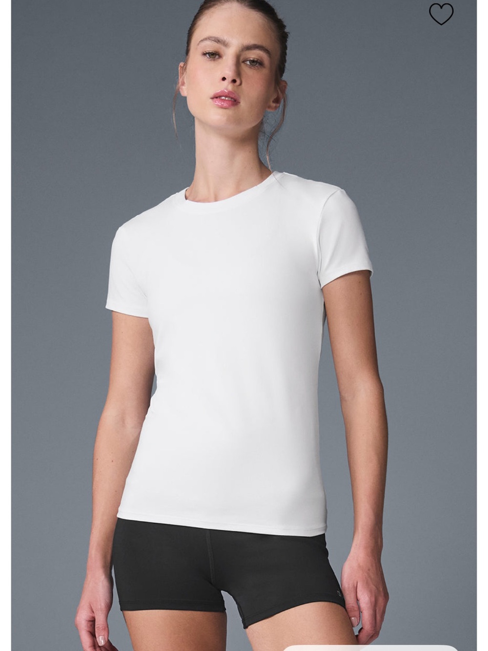 Women's Crewneck Short Sleeve Top - White